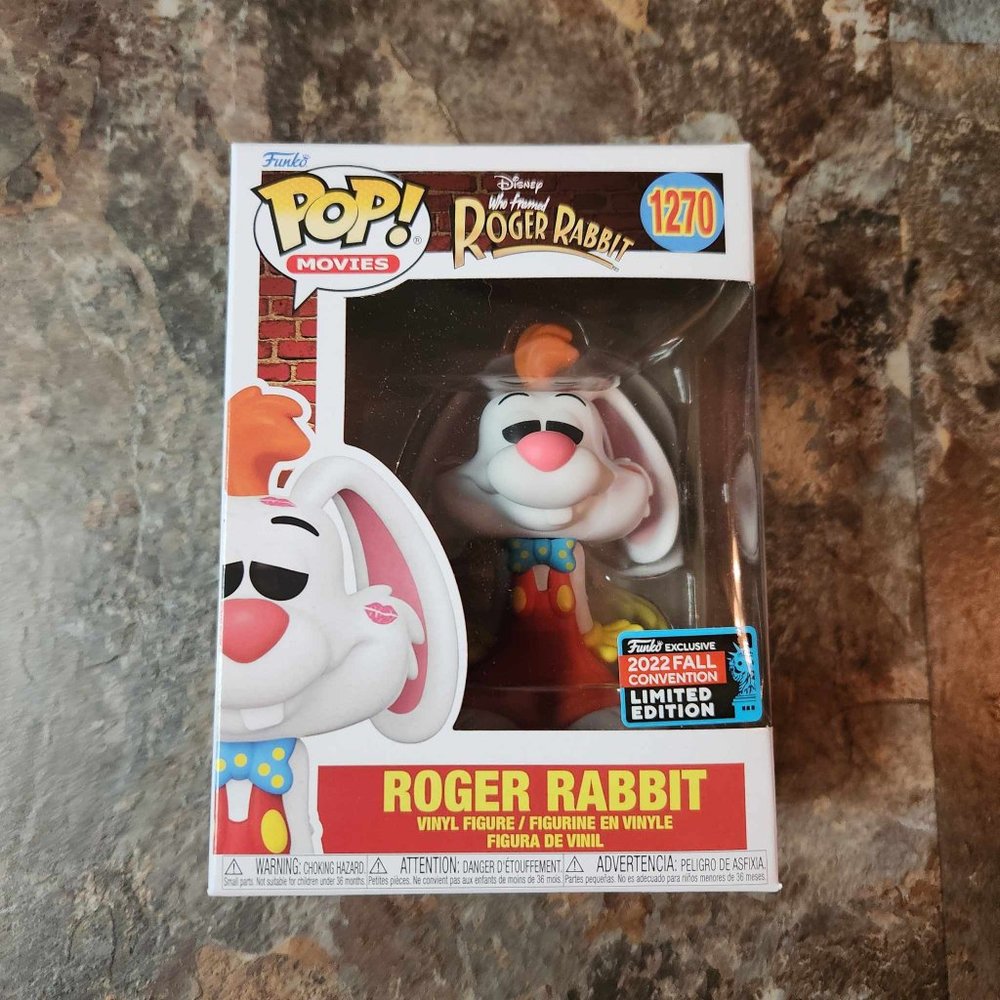 Funko Pop Roger Rabbit 2022 Fall Convention Exclusive 1270 w/ soft protector
